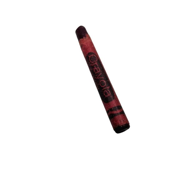 Vintage Binney & Smith Crayola Crayon Mulberry Retired USA USED BROKEN Wide Logo - Picture 2 of 10